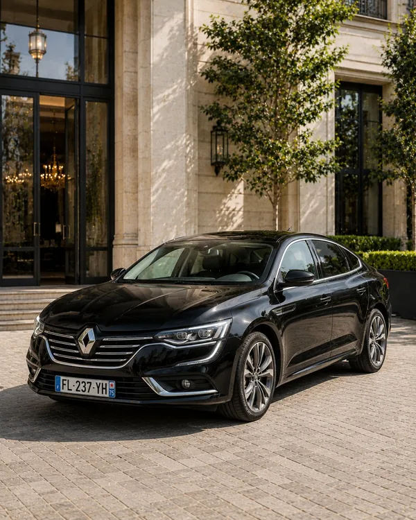 Berline Renault Talisman noire avec chauffeur privé à Marseille — catégorie Economy 4 passagers